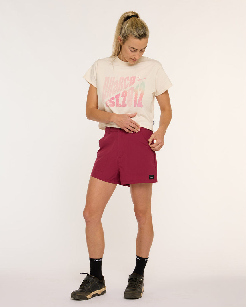 Womens Pit Shorts | Sangria