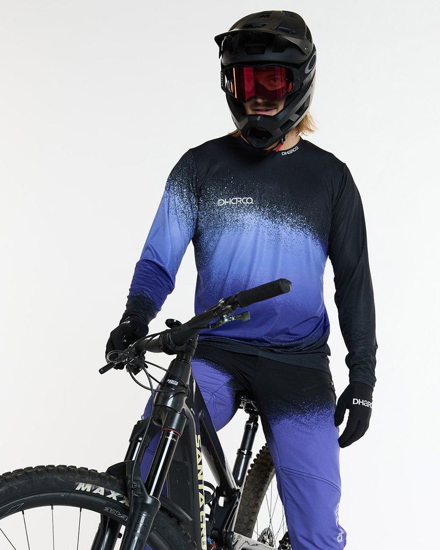 Mens Race Jersey | Ultra Violet | Long Sleeves | MENS TOPS | DHaRCO | Image 4 of 6