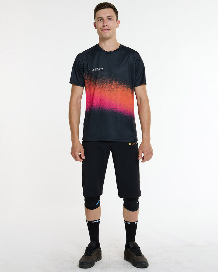 Mens Short Sleeve Jersey | Black Snake