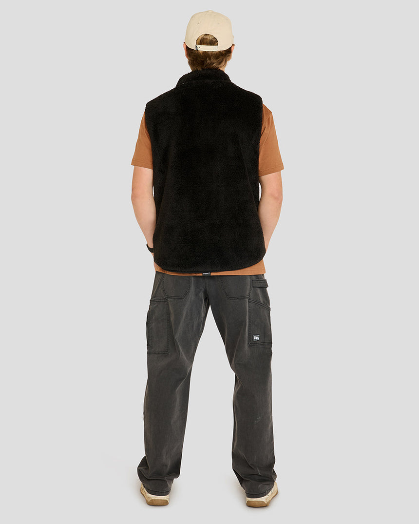 Mens Sherpa Vest | Black | MENS | TOPS | FLEECE AND HOODIES | VEST | DHaRCO | MTB | Image 6 of 6