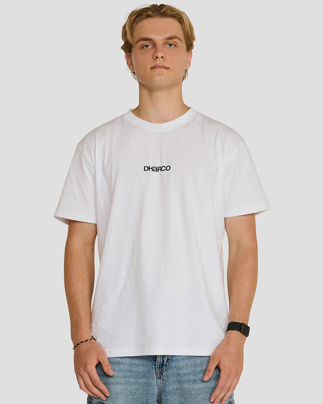 Mens Cotton Tee | White Kentaro | MENS | TOPS | TEES | SHORT SLEEVES | COTTON TEE | DHaRCO | MTB | Image 1 of 3
