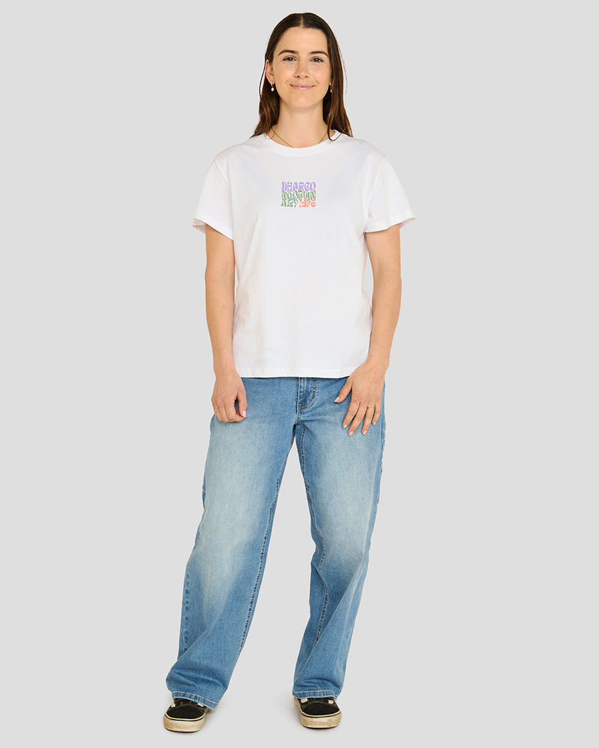 Womens Cotton Tee | Palmie | WOMENS | TOPS | TEES | SHORT SLEEVES | COTTON CROP | DHaRCO | MTB | Image 4 of 5