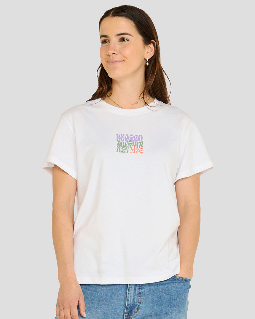Womens Cotton Tee | Palmie | WOMENS | TOPS | TEES | SHORT SLEEVES | COTTON CROP | DHaRCO | MTB | Image 1 of 5