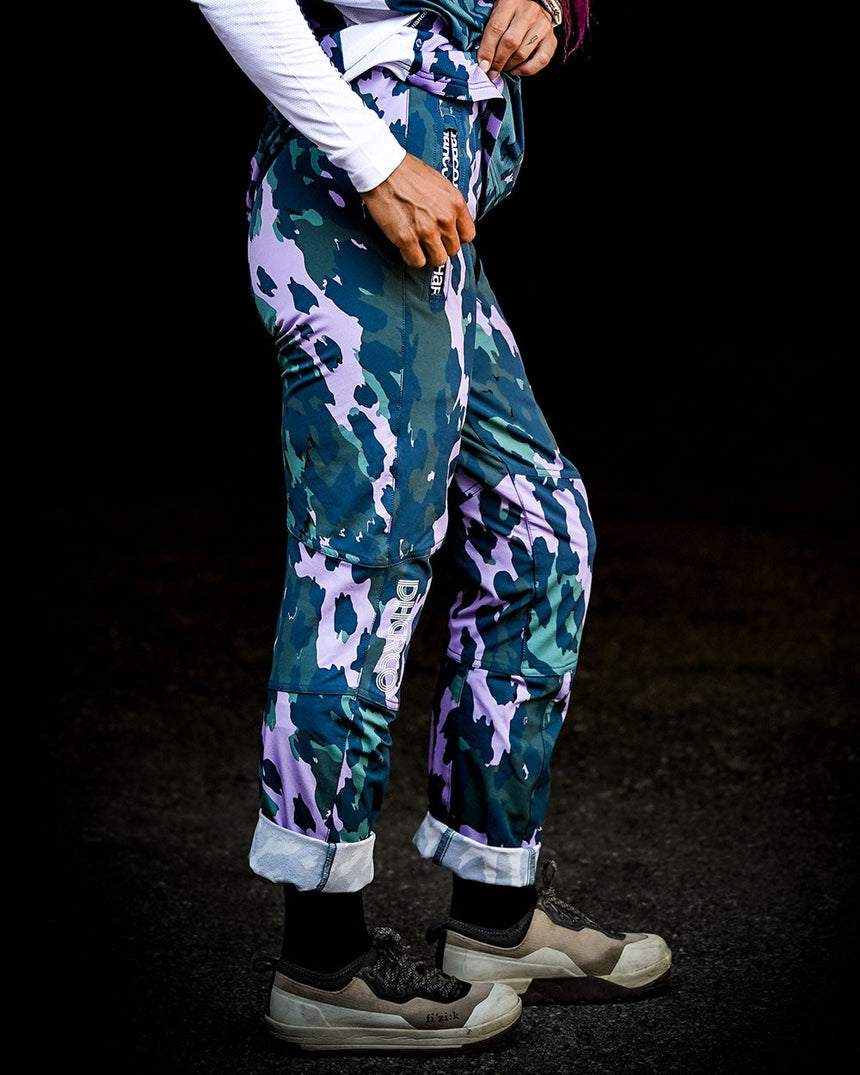 Womens Gravity Pants | Isa Signature - Purple Leopard | WOMENS | BOTTOMS | PANTS | GRAVITY PANTS | DHaRCO | MTB | Image 2 of 6