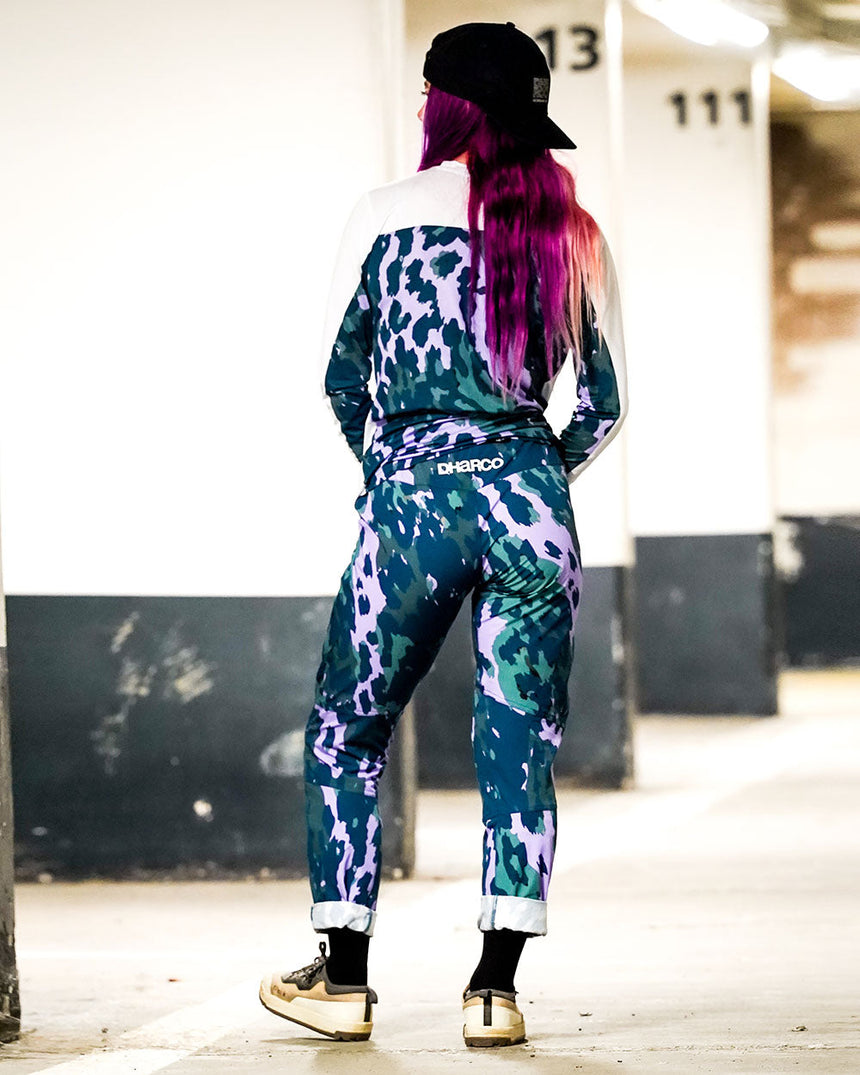 Womens Gravity Pants | Isa Signature - Purple Leopard | WOMENS | BOTTOMS | PANTS | GRAVITY PANTS | DHaRCO | MTB | Image 4 of 6