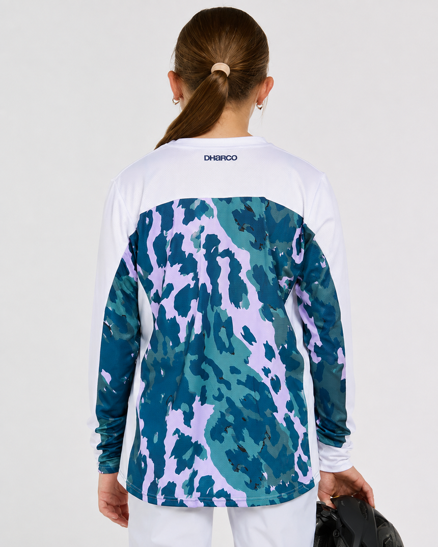 Youth Gravity Jersey | Isa Signature - Purple Leopard